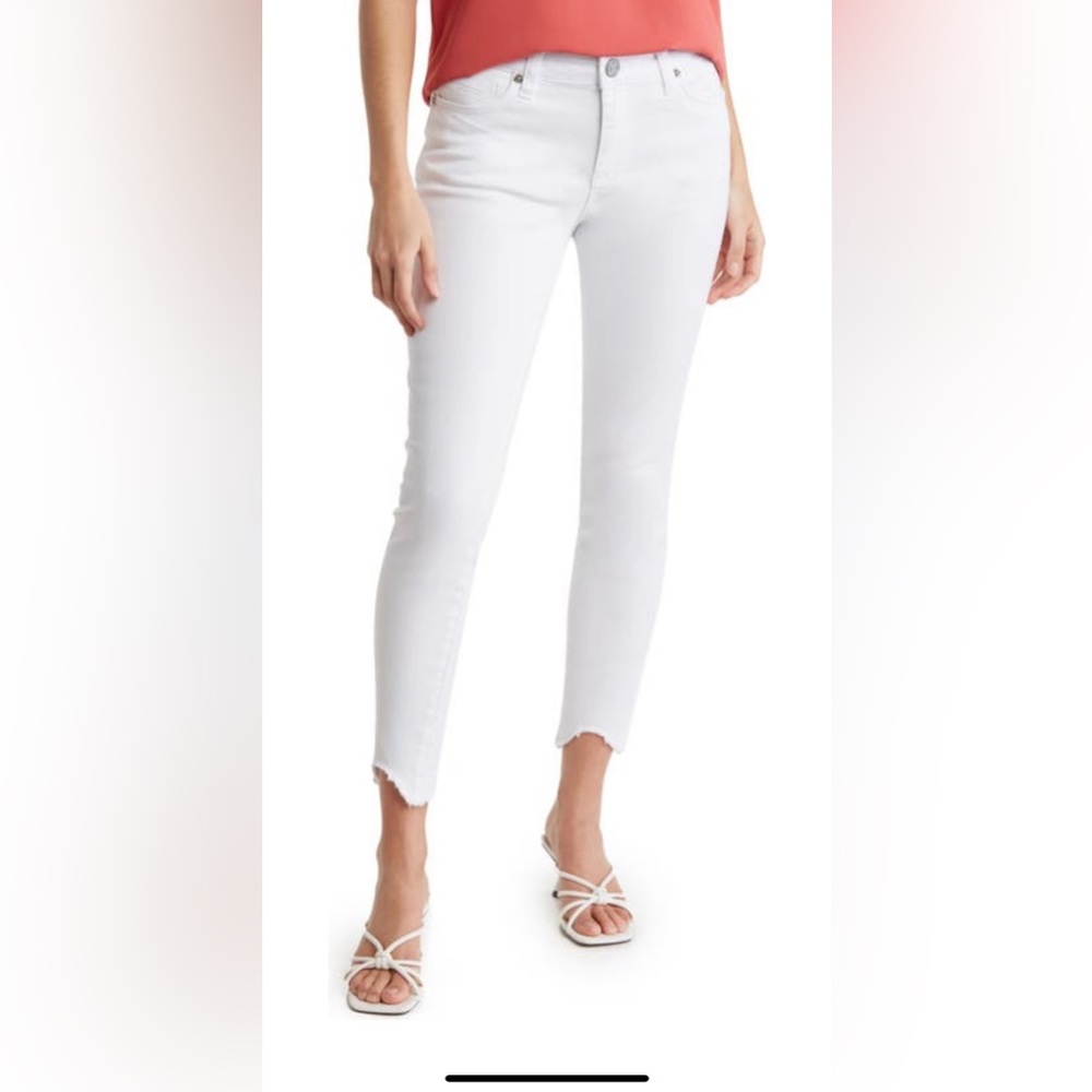White KUT from the Kloth Carlo Ankle Skinny Jeans